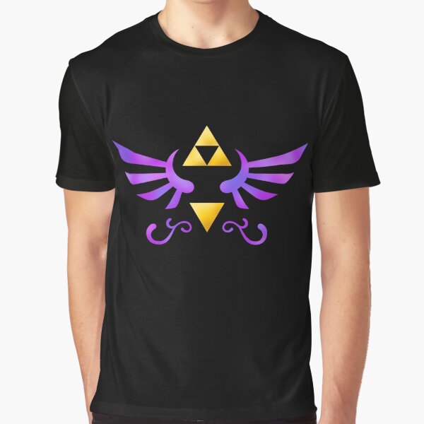 Wings of the Goddess - Black Graphic T-Shirt