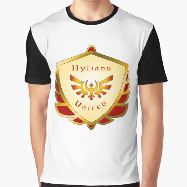 Hylians United Shield on White Graphic T-Shirt