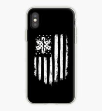 Beunruhigte amerikanische Flagge EMT iPhone-Hülle & Cover