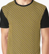 Stripes - Yellow and Black Graphic T-Shirt