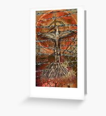 The hurting hidden moon Greeting Card