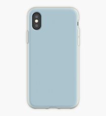 Soft Chalky Pastel Blue Solid Color iPhone Case