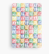 Children's Blocks Metal Print