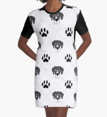 Mantle Great Dane Plaid Graphic T-Shirt Dress