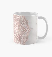 Rose gold mandala - shimmer vein marble Mug