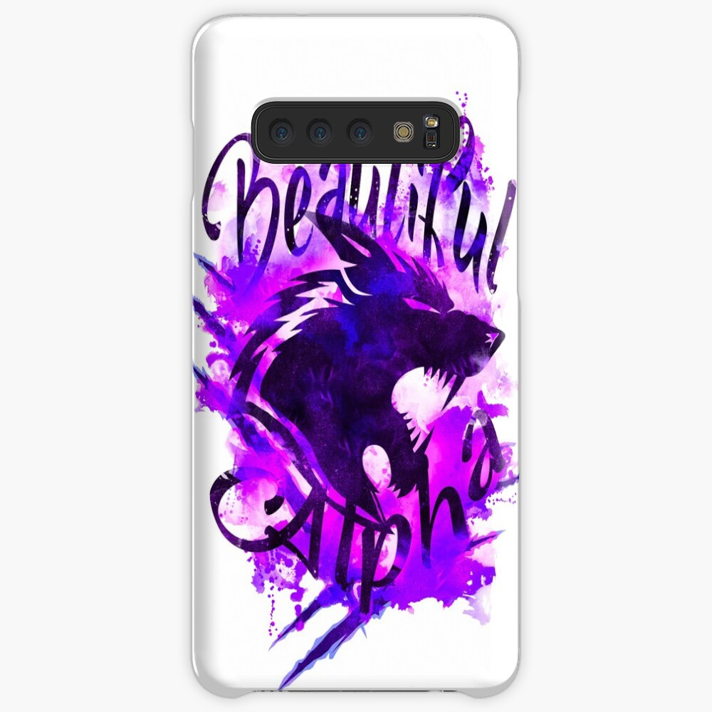 Beautiful Alpha Wolf Purple Case & Skin for Samsung Galaxy