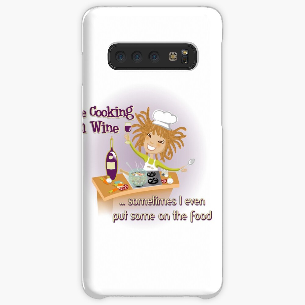 i LOVE COOKING WITH WINE Case & Skin for Samsung Galaxy