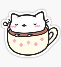 Marshmallow Bean is in your latte, tea, mocha, coffee, hot chocolate.. everything Sticker