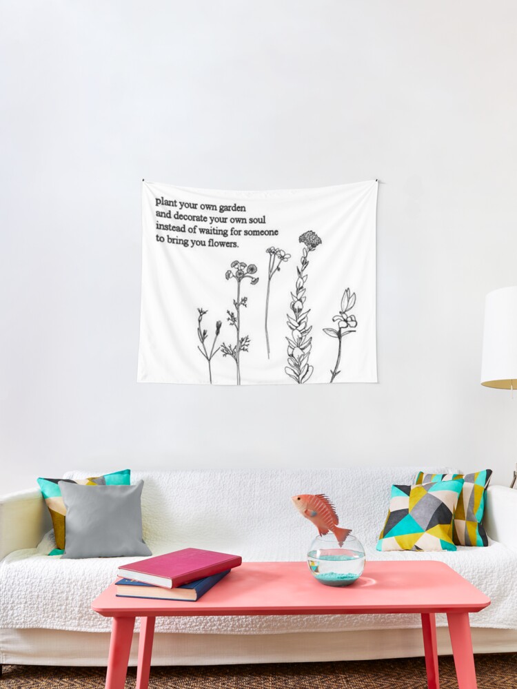Flower Poem Tapestry By Eliselle Redbubble