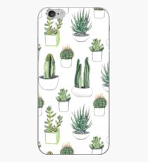 Watercolour cacti & succulents iPhone Case