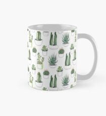 Taza Cactus de acuarela y suculentas
