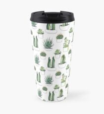 Watercolour cacti & succulents Travel Mug