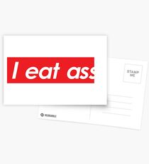 I eat ass Postcards
