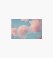 Pink Clouds Art Board Print