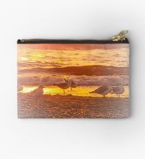 Merewether Beach Seagull Sunrise Studio Pouch