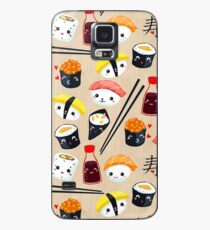 Funda/vinilo para Samsung Galaxy Kawaii Sushi