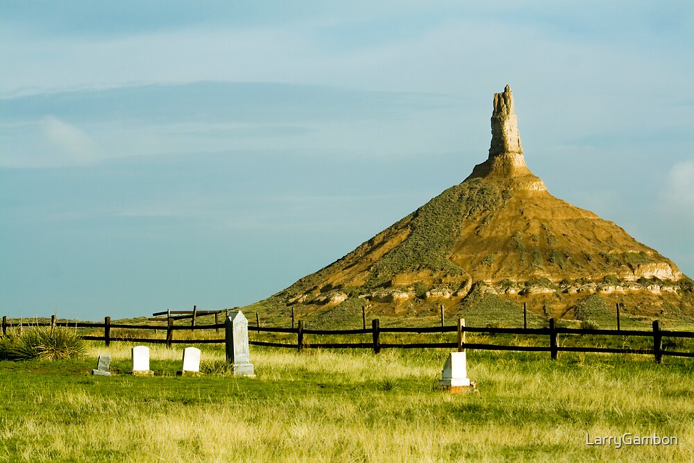 "Chimney Rock National Monument, Nebraska" by LarryGambon Redbubble