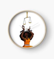 Justice Shackled Clock