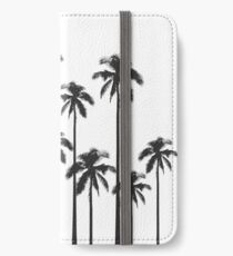 Vinilo o funda para iPhone Palmeras tropicales exóticas en blanco y negro