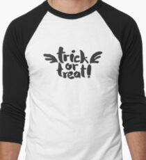 Trick or Treat with Wings Men's Baseball ¾ T-Shirt