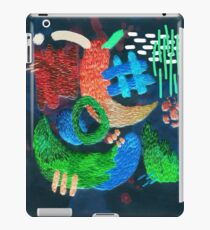 abstrakte Stickerei iPad-Hülle & Skin