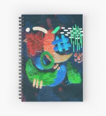abstrakte Stickerei Spiralblock