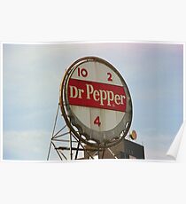 Dr. Pepper Bottle Top Poster