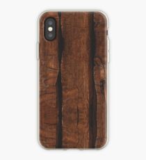 Rustic brown old wood iPhone Case