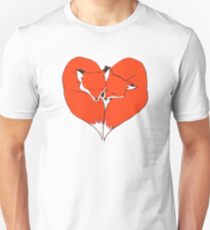 Foxes Mate pour la vie T-shirt unisexe