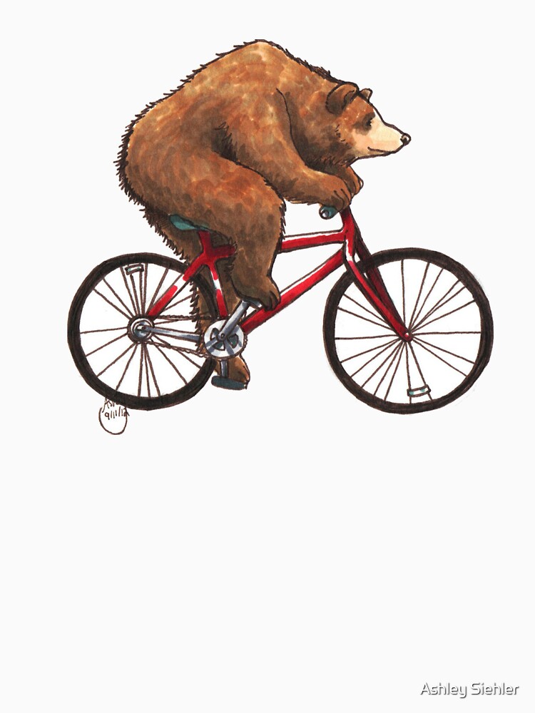 "Bear on a Bike" Tshirt by WeileAsh Redbubble