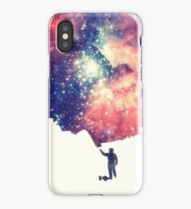 Painting the universe (Colorful Negative Space Art) iPhone Case/Skin