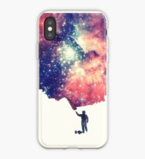 Painting the universe (Colorful Negative Space Art) iPhone Case