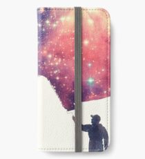 Painting the universe (Colorful Negative Space Art) iPhone Wallet/Case/Skin