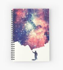 Painting the universe (Colorful Negative Space Art) Spiral Notebook
