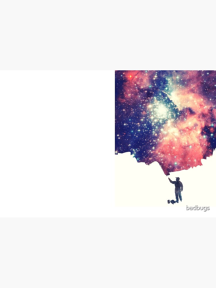 Painting the universe (Colorful Negative Space Art) by badbugs