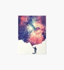 Lámina rígida Pintar el universo (arte espacial colorido y negativo)