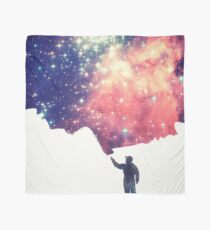 Painting the universe (Colorful Negative Space Art) Scarf