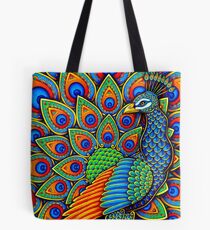 Bolsa de tela Pavo real colorido del pavo real