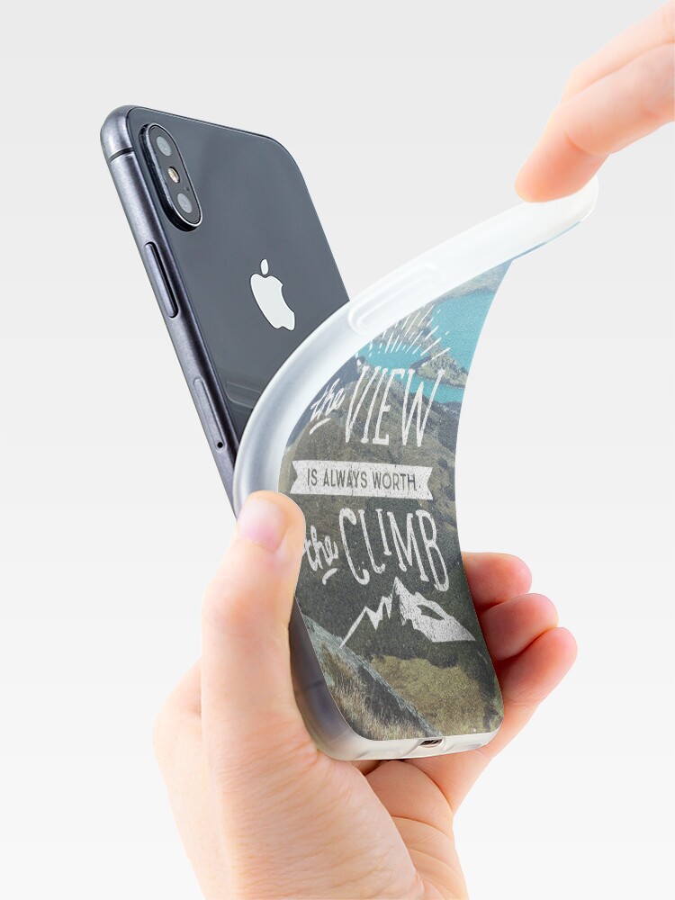 Alternate view of WORTH THE CLIMB iPhone Case & Cover