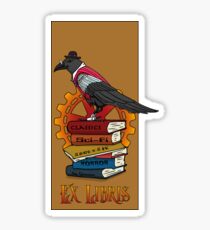 Ex Libris - Steampunk Raven Sticker