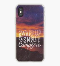 wach auf und rieche das Lagerfeuer iPhone-Hülle & Cover