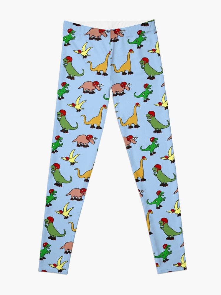 Alternate view of Roller Derby Dinosaurs Pattern Leggings