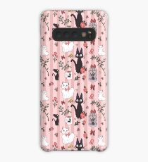 Jiji Katzenmuster Hülle & Klebefolie für Samsung Galaxy