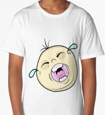 Crying Baby Face on Board Long T-Shirt