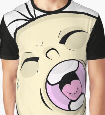 Crying Baby Face on Board Graphic T-Shirt