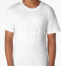 Manual Transmission Shift Pattern 1 Long T-Shirt