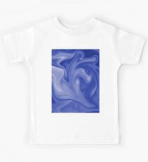 Marble Blues White Kids Tee