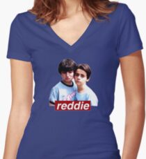Reddie ♡ Women's Fitted V-Neck T-Shirt