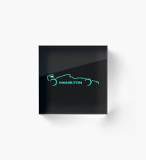 Lewis Hamilton W07 1A Acrylic Block