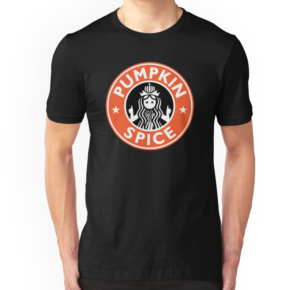 Pumpkin Spice Shirt Funny Coffee Lovers Latte T-Shirt Slim Fit T-Shirt